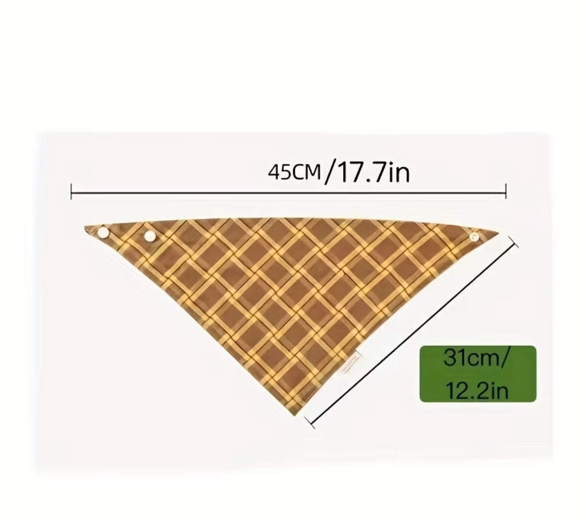 Plaid Pet Bandana