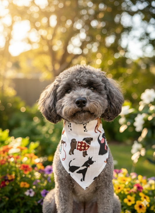 Dog Bandana Small Cotton