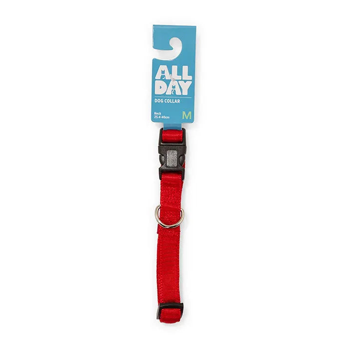 Comfort Adjustable Dog Collar Red