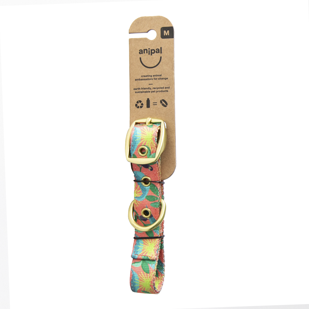 Anipal Clancy The Black Cockatoo Eco-Friendly Dog Collar Small