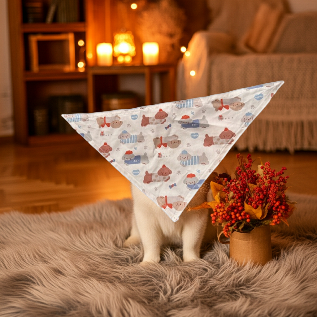 Dog Bandana Small - Dogs Pattern